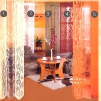 Гардина "Iga", цвет: кирпичный, высота: 250 см артикул 12136b.